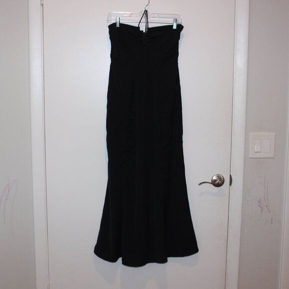 Abercrombie & Fitch Black  Sweetheart Maxi  Dress Women Size Small - Picture 4 of 11